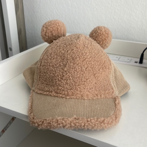 Zara baby boy Corduroy cap with pompoms - Picture 4 of 5